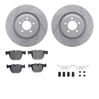 R1 Concepts WBTH1-31161 Brake Rotors - Carbon Coated - D/S W/ Euro Ceramic Pads & Hdw
